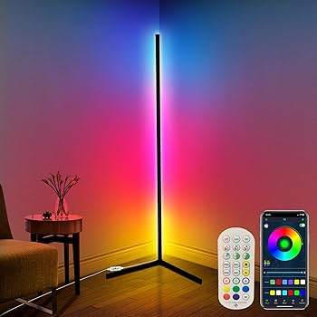 Amazon.co.jp : フロアーライト RGB 変色 フロアスタンド LED ランプ